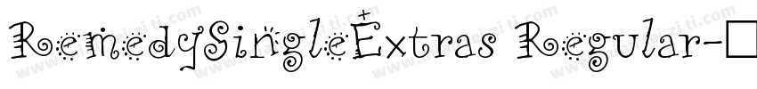 RemedySingleExtras Regular字体转换